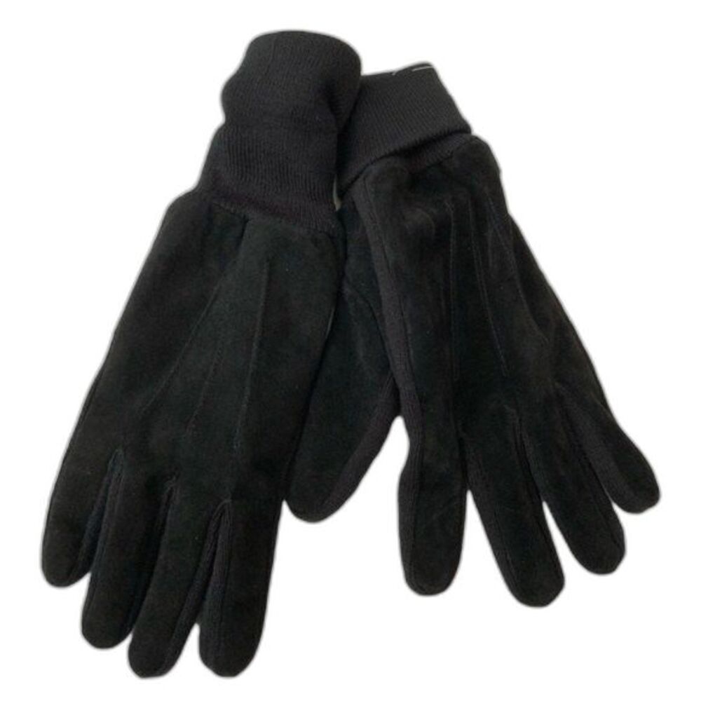 Gii Gloves Touchscreen Ribbed Cuff Black Men L